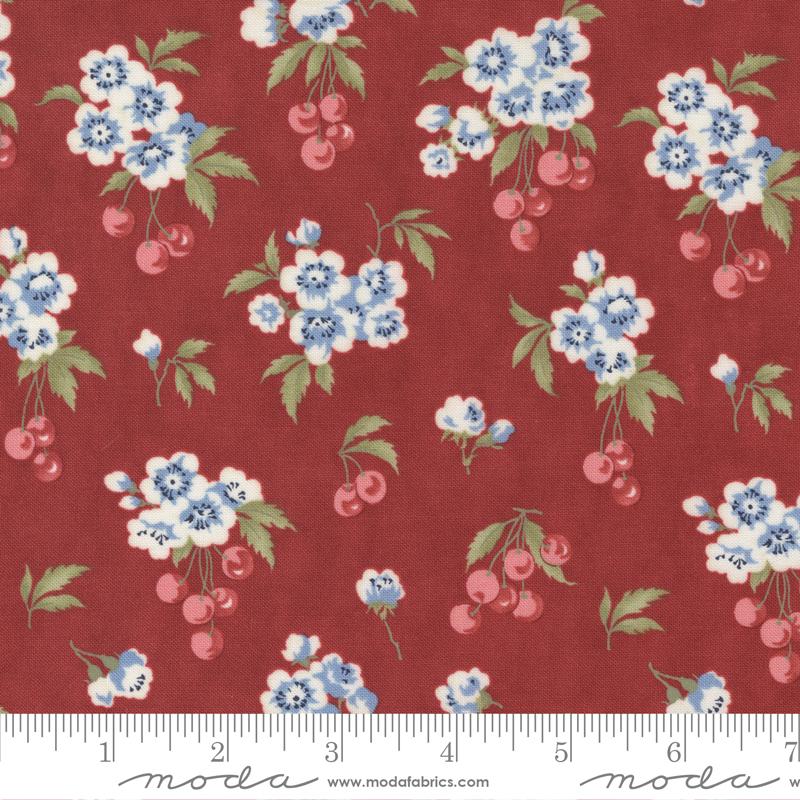 Moda Fabrics Isabella by Minick & Simpson 14941 13 Red