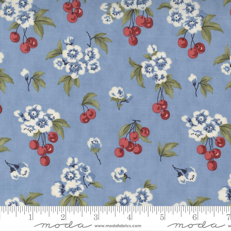 Moda Fabrics Isabella by Minick & Simpson 14941 14 Sky Blue