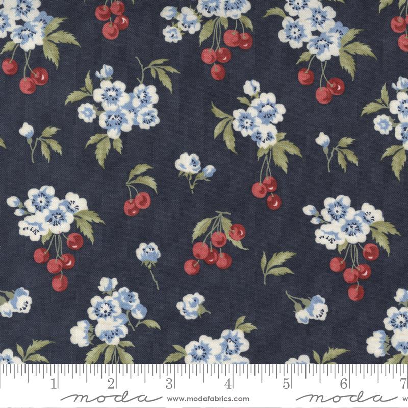 Moda Fabrics Isabella by Minick & Simpson 14941 16 Navy