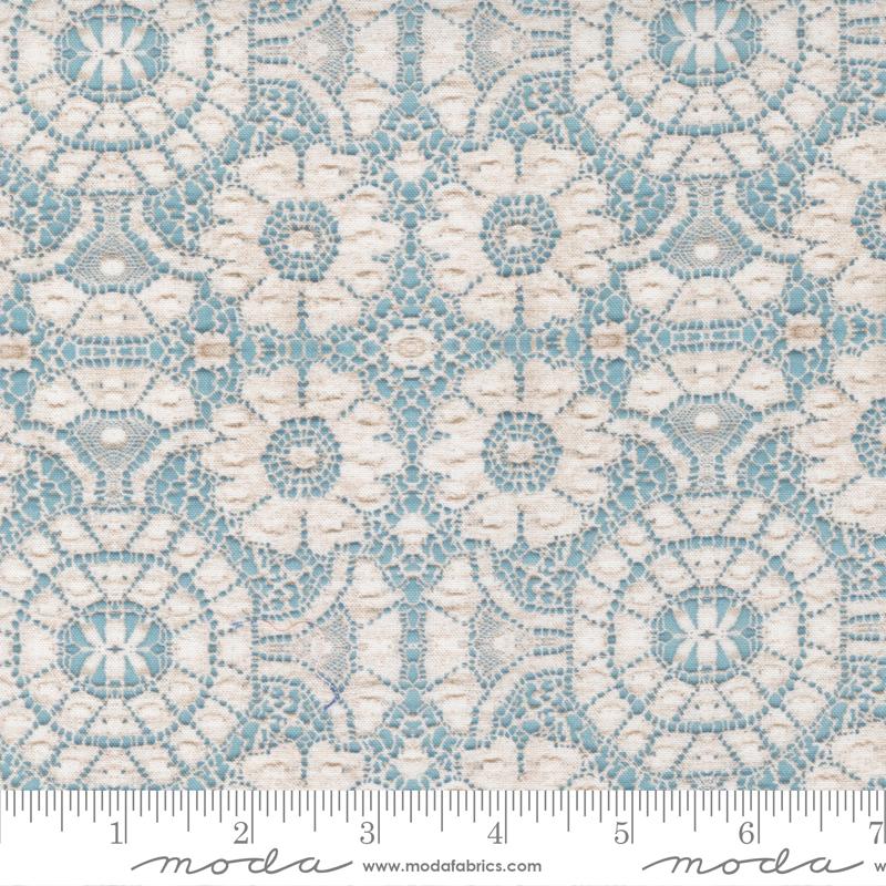 Moda Fabrics Leather Lace Amazing Grace by Cathe Holden 7404 16 Tranquil