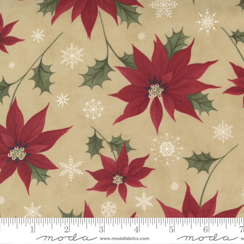 Moda Fabrics Poinsettia Plaza by 3 Sisters 44290 21 Parchment