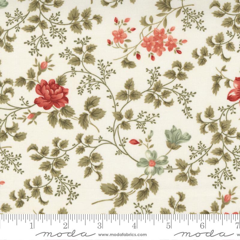 Moda Fabrics Rendezvous by 3 Sisters Wanderlust Florals 44301 11 Porcelain