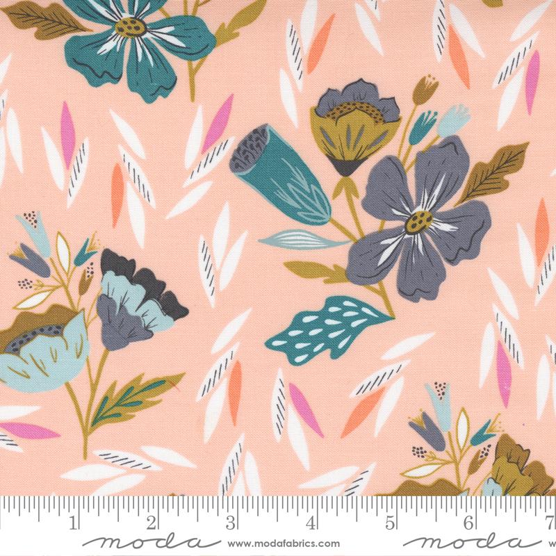 Moda Fabrics Songbook A New Page by Fancy That House Design Overjoyed 45552 12 Pink