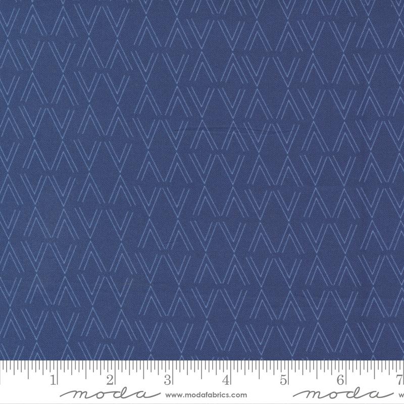 Moda Fabrics Sundance by Crystal Manning Diamonds 11907 21 Indigo