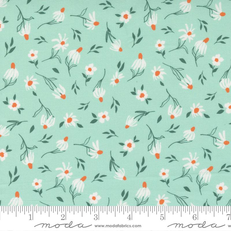 Moda Fabrics Sundance by Crystal Manning Little Suzy 11908 18 Mist