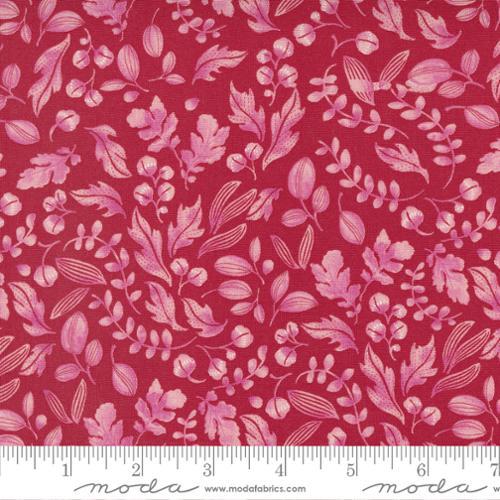 Moda Fabrics Wild Blossoms by Robin Pickens Leafy World 48736 19 Poppy