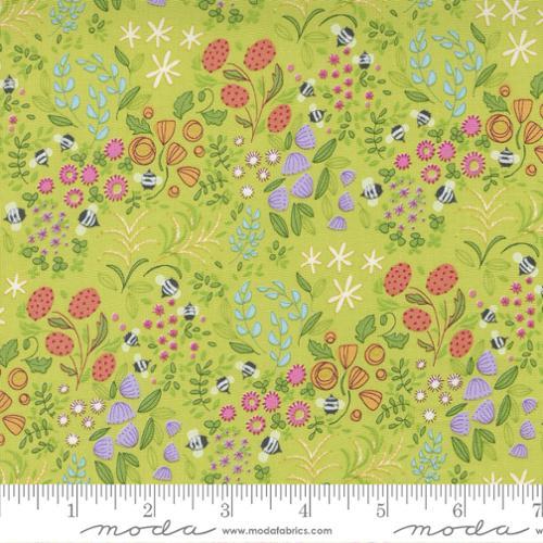 Moda Fabrics Wild Blossoms by Robin Pickens Little Wild Things 48735 13 Sunlit