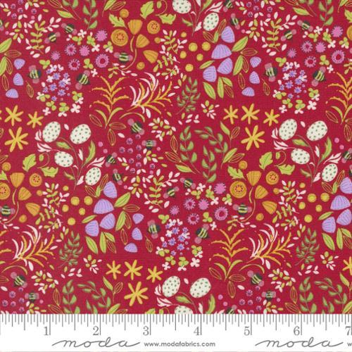 Moda Fabrics Wild Blossoms by Robin Pickens Little Wild Things 48735 19 Poppy