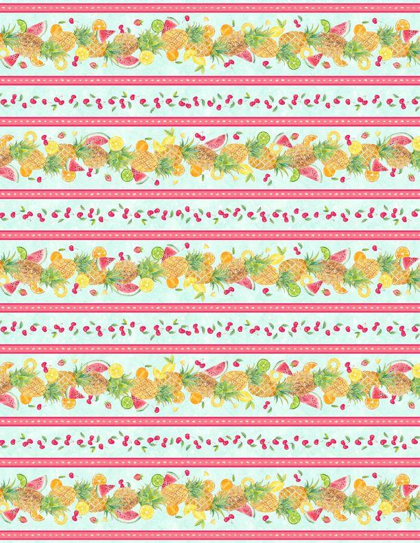 Wilmington Prints Squeeze the Day by Cynthia Coulter Repeating Stripe 1810-42461-435 Multi