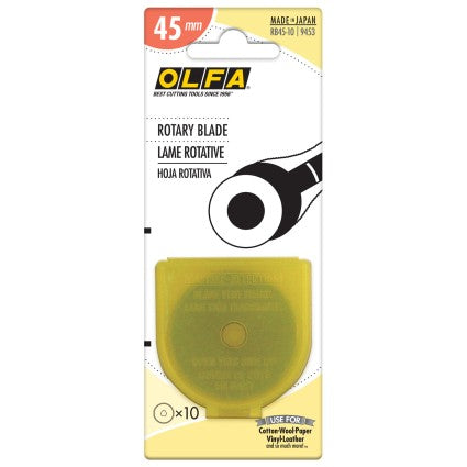 Olfa 45mm Rotary Blades 10 count