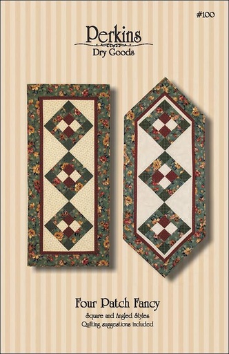 [106754] Four Patch Fancy Table Runner Pattern PDG 100