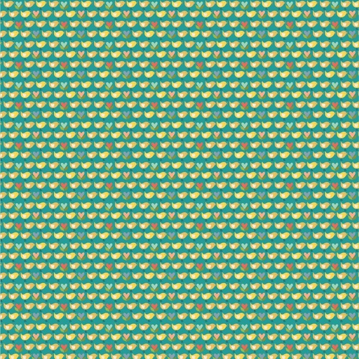 [164644] Poppie Cotton Betsy's Sewing Kit Little Chicks BK22114 Teal