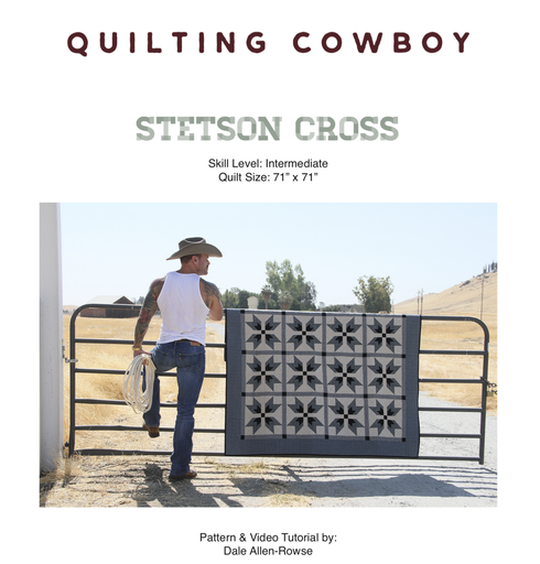 [158473] Quilting Cowboy Stetson Cross Pattern by Dale Allen-Rowse