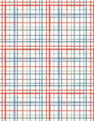 [166750] Wilmington Prints Fresh & Sweet by Janelle Penner Plaid 3024 88653 137 Cream