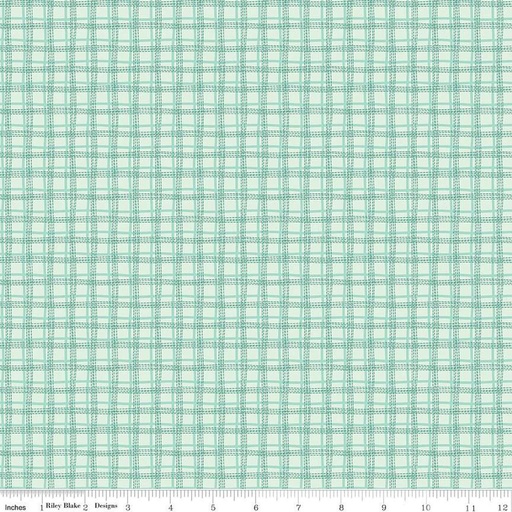 [165689] Riley Blake Designs Bumble & Bear by Sandy Gervais Plaid C12676 Mint