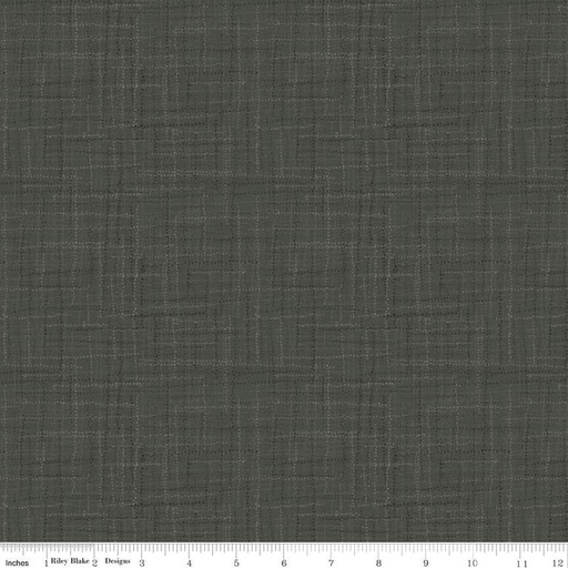 [169809] Riley Blake Designs Grasscloth Cottons C780 Charcoal