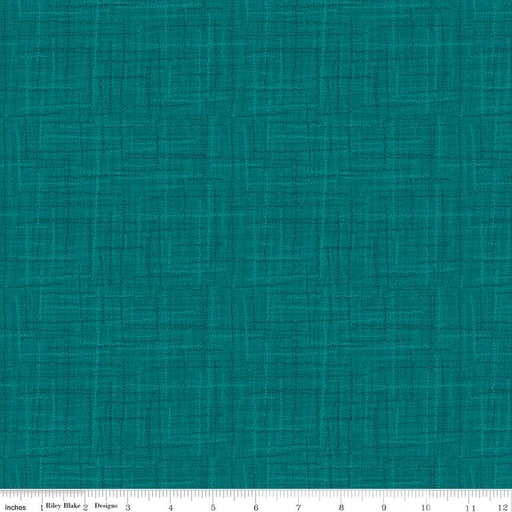 [169814] Riley Blake Designs Grasscloth Cottons C780 Dark Teal