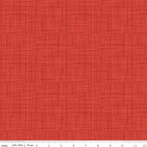 [169829] Riley Blake Designs Grasscloth Cottons C780 Vermillion