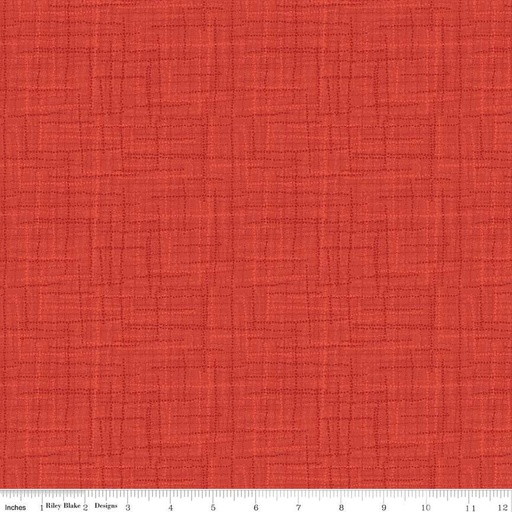 [169829] Riley Blake Designs Grasscloth Cottons C780 Vermillion