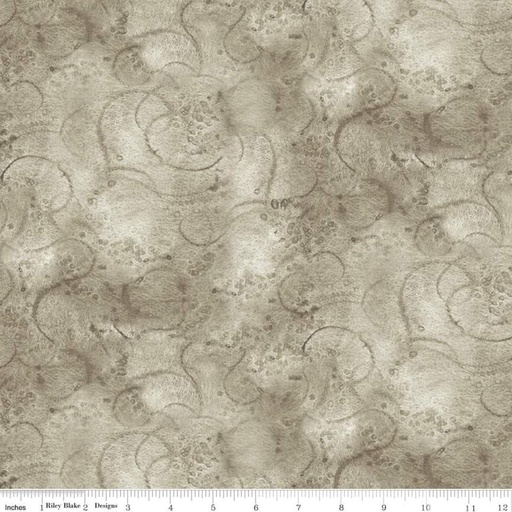 [158163] Riley Blake Designs Painter's Watercolor Swirl by J. Wecker Frisch C680-Gray
