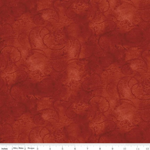 [158174] Riley Blake Designs Painter's Watercolor Swirl by J. Wecker Frisch C680-Red