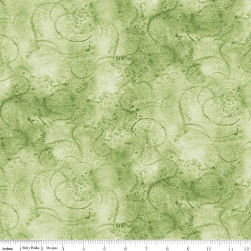 [158175] Riley Blake Designs Painter's Watercolor Swirl by J. Wecker Frisch C680-Sage
