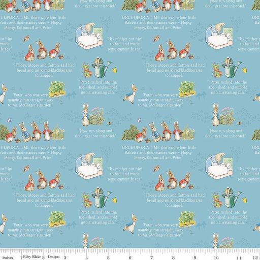 [171006] Riley Blake Designs The Tale of Peter Rabbit C14701 Blue