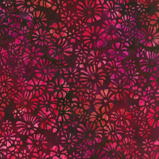 [165616] Robert Kaufman Fabrics Artisan Batiks: Sunrise Blossoms by Lunn Studios AMD 21630 95 Burgundy