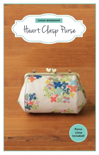 [161223] Zakka Workshop Heart Clasp Purse Pattern ZW2194