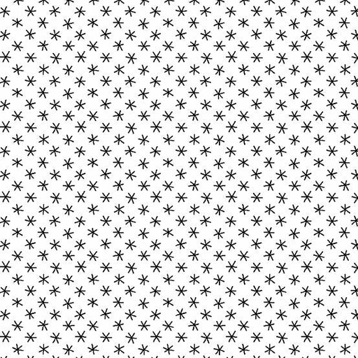 [157407] Andover Fabrics Century Black on White Big Asterisks CS-9684-L