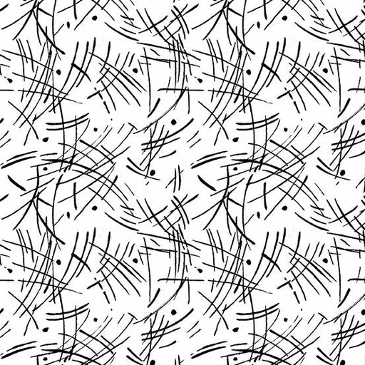 [157406] Andover Fabrics Century Black on White Strokes CS-9683-L