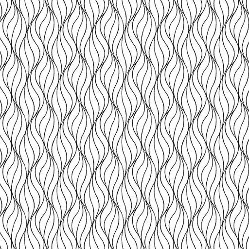 [157400] Andover Fabrics Century Black on White Waves CS-9672-L