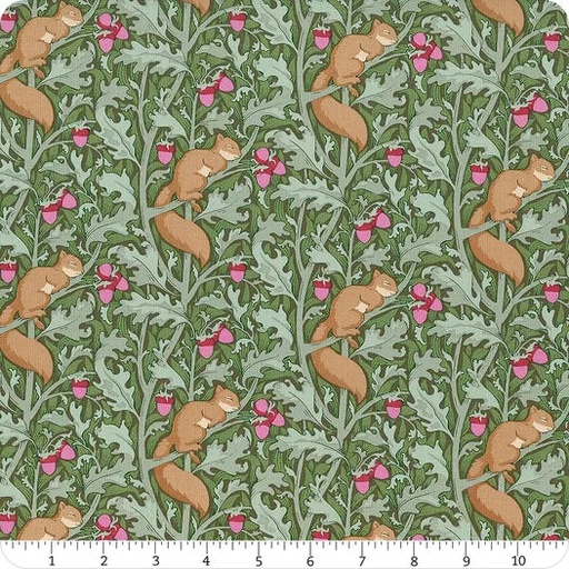 [168680] Tilda Fabrics Hibernation 100540 Squirrel Dream Sage