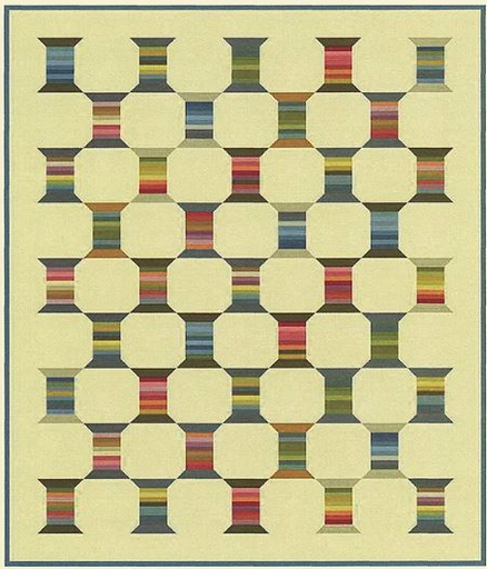 [170259] Variegated Thread Sewing Basket Quilt Kit