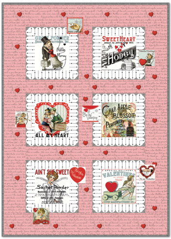[169368] Vintage Valentine Patch Quilt Kit