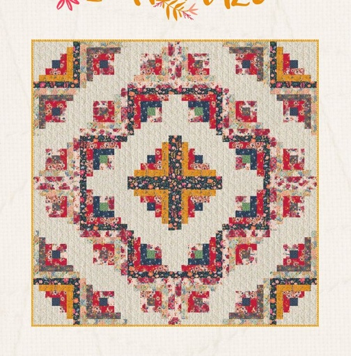 [171438] Floral Maze The Flower Fields Quilt Kit