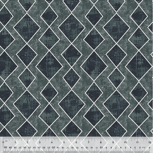 [167092] Windham Fabrics Swatch by Michael Mullan Argyle 53506 3 Slate