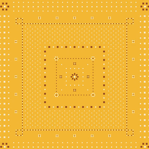 [172064] Hazelwood  Handkerchief  HZW62301 Amber