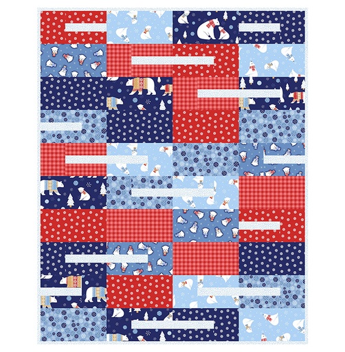 [172711] Side by Side Bear Hugs Quilt Kit