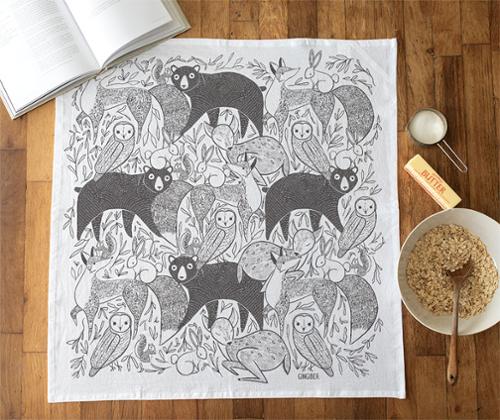 [173101] Woodland Wonder Tea Towel GB F534