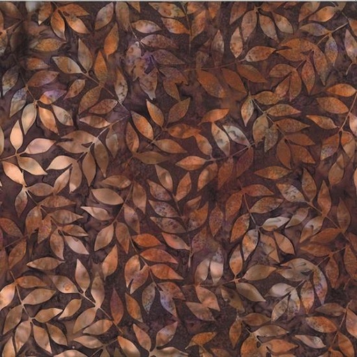 [167233] Bali Batiks Leaves U2498 253 Havana