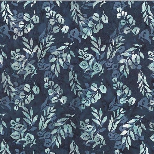 [161486] Bali Batiks Mixed Foliage T2395 19 Navy