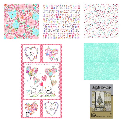 [173553] Splendor Love is in the Air Quilt Kit