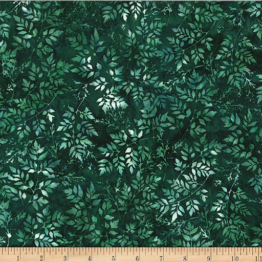 [173565] Bali Batik Packed Leaves W2579 60 Hunter