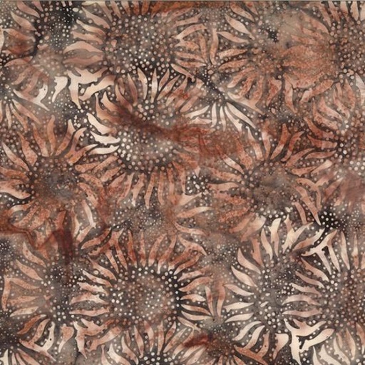 [165469] 884 Sunflowers Batik 884 180 Walnut