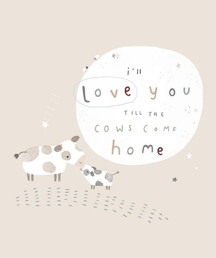 [174016] Till the Cows Come Home Flannel Panel FP16115-Ash