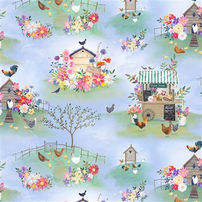 [174244] Simple Life Digital Y4330-87 Light Denim