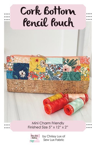 [174369] Cork Bottom Pencil Pouch SLF 2108