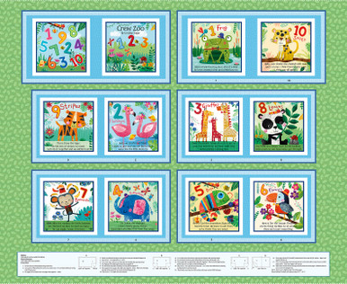[174558] Zoo Crew Panel B-3872P-66 Sage