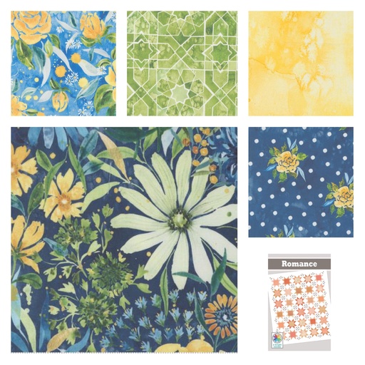 [174639] Romance Sunshine and Blue Skies Quilt Kit